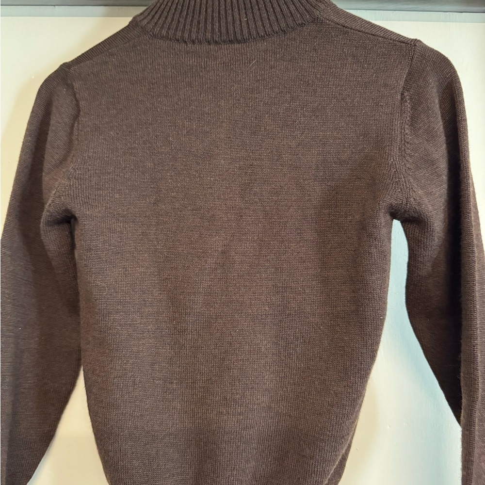 Oscar de la Renta Men's Turtleneck Sweater in Rich Brown